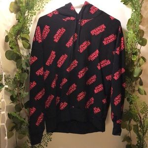 stranger things graphic hoodie